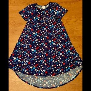 New w/out tags Lularoe Carly Americana dress small